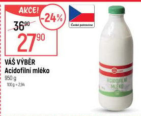 Acidofilní mléko Váš Výběr