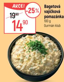 Bagetová vajíčková pomazánka