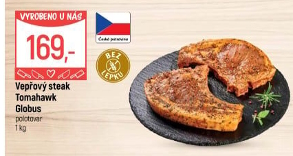 Marinovaný vepřový steak tomahawk Globus