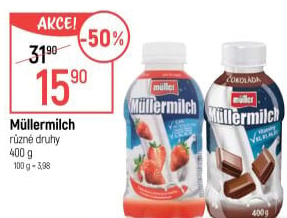 Nápoj mléčný Müllermilch Müller