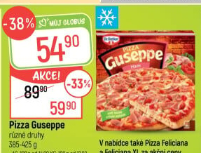 Pizza mražená Guseppe Dr. Oetker