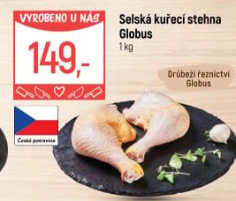 Selská kuřecí stehna Globus