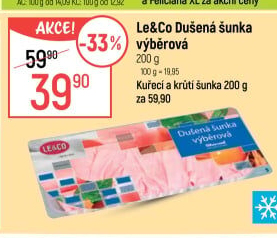 Šunka dušená výběrová LE&amp