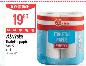 Toaletní papír 2vrstvý Váš Výběr