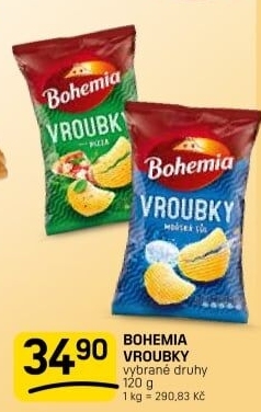 Chipsy Vroubky Bohemia Chips