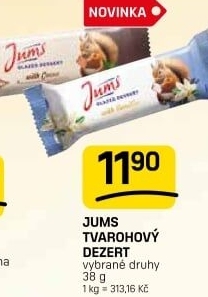 Dezert tyčinka tvarohová Jums Žemaitijos Pienas