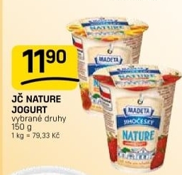 Jogurt Nature ochucený jihočeský Madeta
