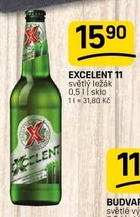 Pivo světlý ležák 11° Excelent