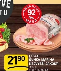 Šunka Marina nejvyšší jakosti LE&amp