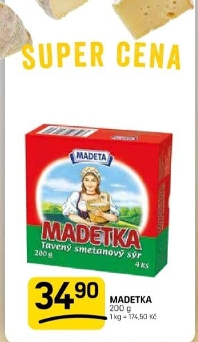 Sýr tavený smetanový Madetka