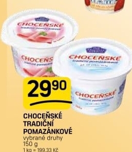 Tradiční pomazánkové Choceňské