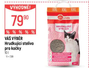 Stelivo pro kočky Váš Výběr