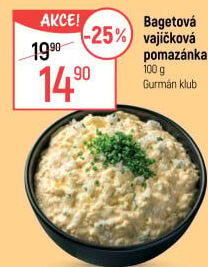 Bagetová vajíčková pomazánka