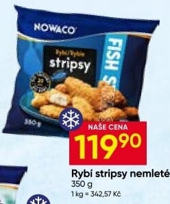 Rybí stripsy mražené Nowaco