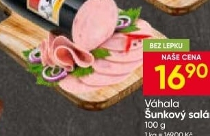 Salám šunkový Váhala