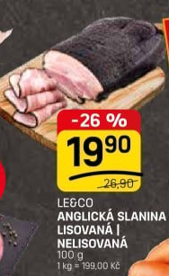Anglická slanina LE&amp