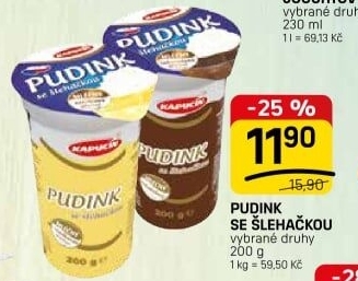 Dezert pudink Kapucín
