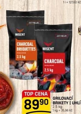 Grilovací uhlí Wisent