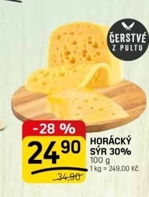 Horácký sýr 30%
