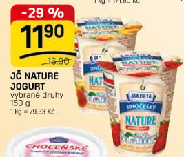 Jogurt Nature ochucený jihočeský Madeta