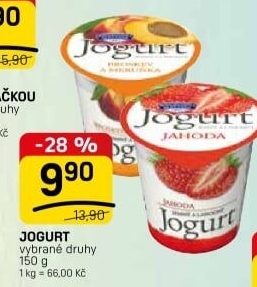 Ochucený jogurt Bohušovická mlékárna
