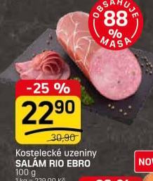 Salám Rio Ebro Kostelecké uzeniny