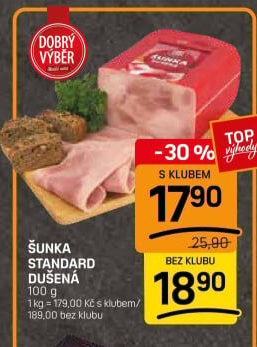 Šunka dušená standard Dobrý Výběr