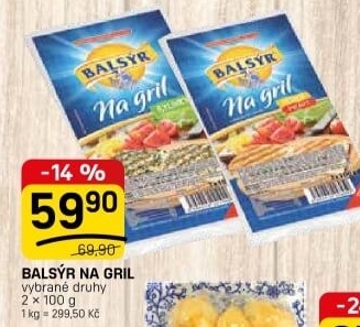 Sýr Balsýr na gril Mlékárna Žirovnice