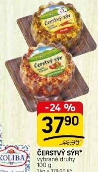 Sýr čerstvý v koření Kromilk