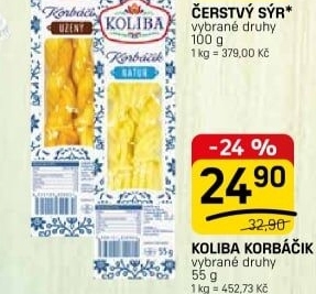 Sýr korbáčik Koliba Bystřice pod Hostýnem