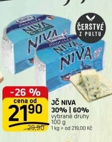 Sýr Niva Jihočeská Madeta