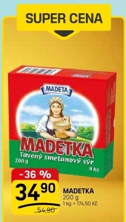 Sýr tavený smetanový Madetka