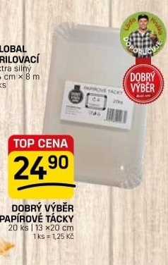 Tácky papírové Dobrý Výběr