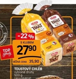 Toustový chléb Penam