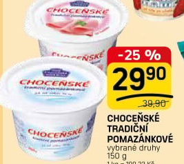 Tradiční pomazánkové Choceňské