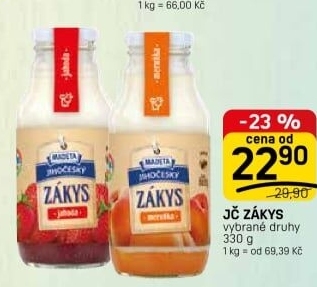 Zákys Jihočeský ochucený Madeta