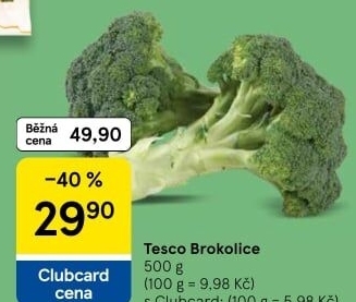 Brokolice Tesco