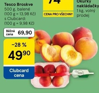 Broskve Tesco