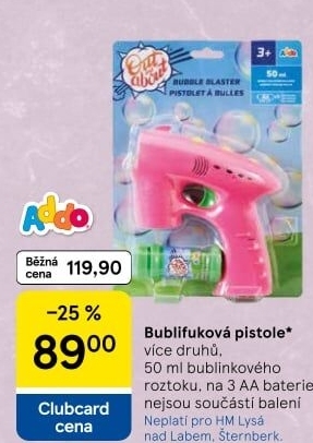 Bublifuková pistole Addo