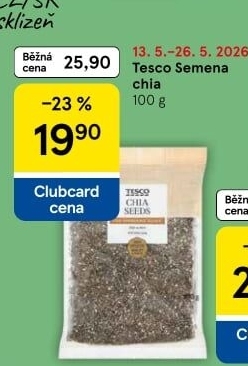 Chia semínka Tesco