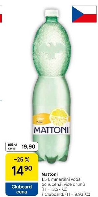 Ochucená voda Mattoni