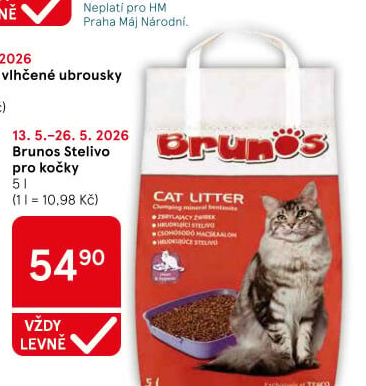 Stelivo pro kočky Brunos
