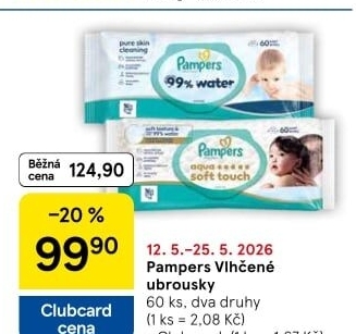 Vlhčené ubrousky dětské Pampers
