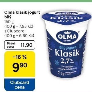 Bílý jogurt Klasik Olma