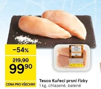 Kuřecí prsní řízky Tesco