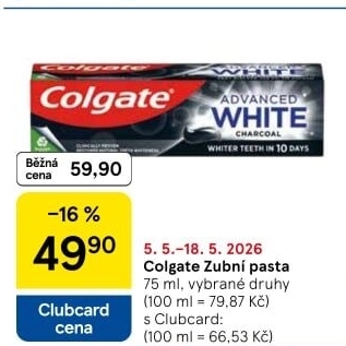 Pasty na zuby Colgate