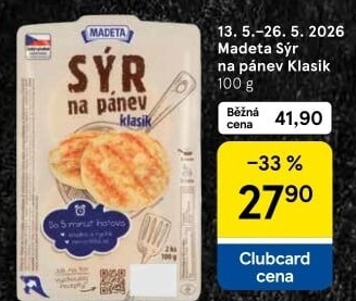 Sýr na pánev Madeta