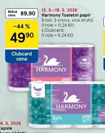 Toaletní papír 3vrstvý Harmony