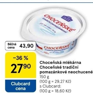 Tradiční pomazánkové Choceňské