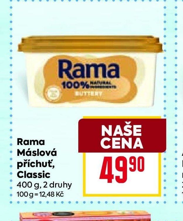 Rama máslová příchuť 400 g